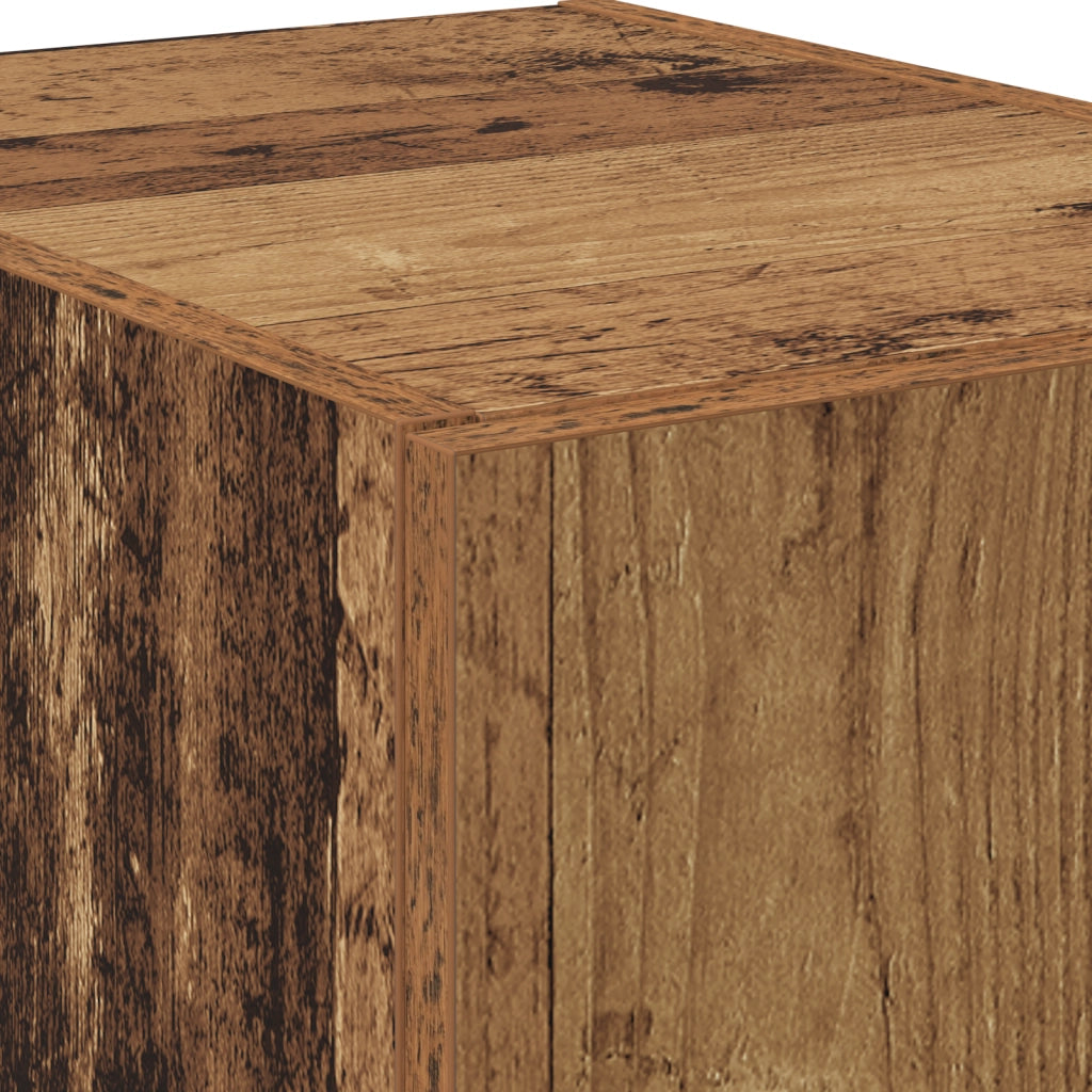 Highboard Legno Invecchiato 40x42.5x185 cm Legno ingegnerizzato