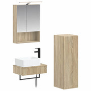 Set di Armadi da Bagno 4 pcs Rovere Sonoma 50 x 14,5 x 70 cm 3407393