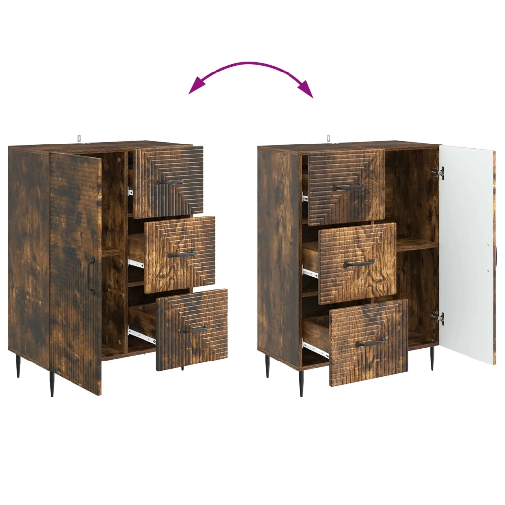 Credenza Rovere Fumo 66 x 34,5 x 89,5 cm Legno ingegnerizzato 894860