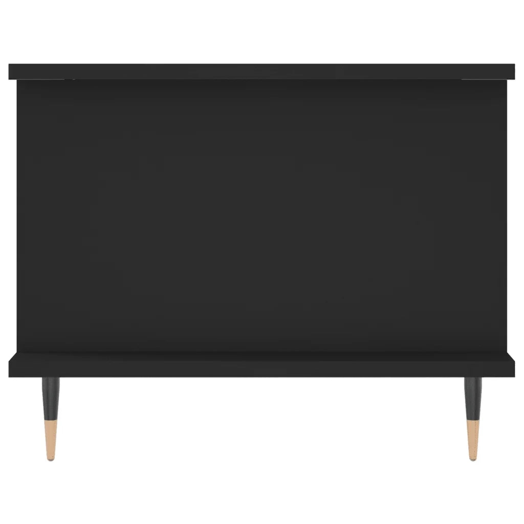 Tavolino da Salotto Nero 90x50x40 cm in Legno Multistrato 829469