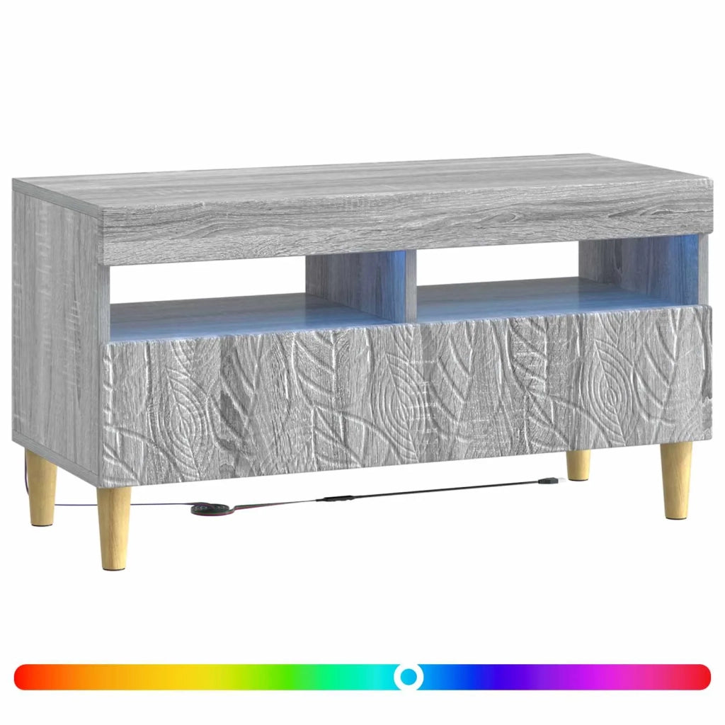 Mobile TV LED Sonoma grigio Legno ingegnerizzato 897221