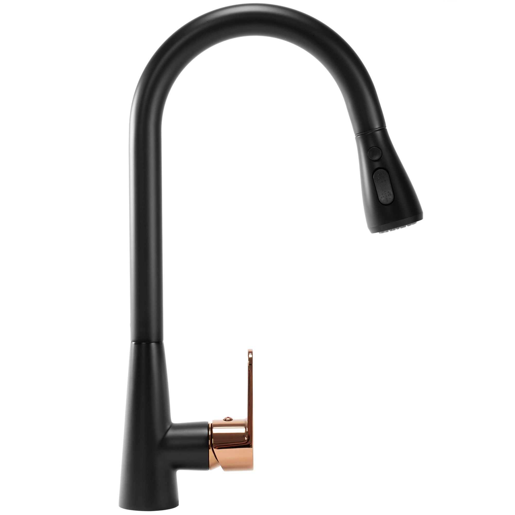 Rubinetto Da Cucina Rea Mild Black Mat Rose Gold