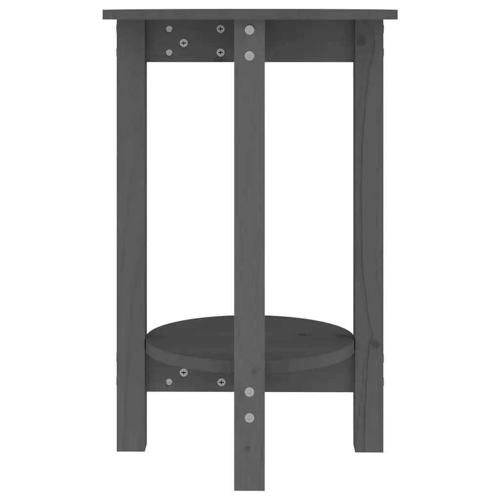 Tavolino da Salotto-Tavolino da soggiorno-Tavolo Grigio ? 40x60 cm in Legno Massello di Pino