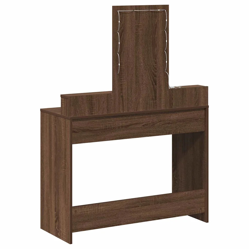 Tavolo da Trucco Marrone 100 x 41 x 140 cm Legno ingegnerizzato 865178