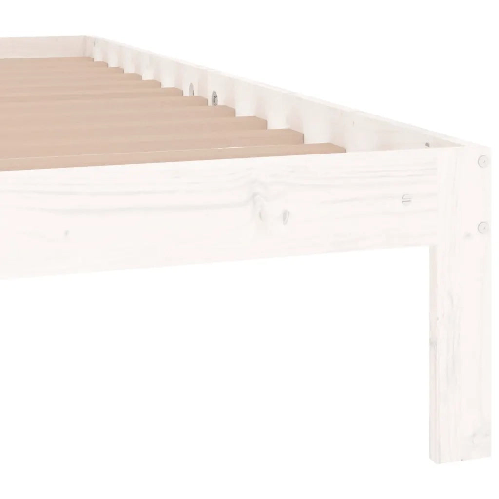 Giroletto Bianco in Legno Massello 135x190 cm Double 810341