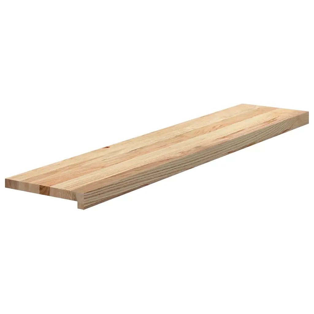 Gradini 12 pz 120x30x2 cm in Rovere Massello Non Trattato