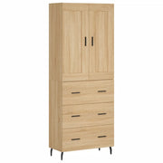 Credenza | Madia | Buffet da pranzo | Armadio da pranzo Rovere Sonoma 69,5x34x180 cm in Legno Multistrato