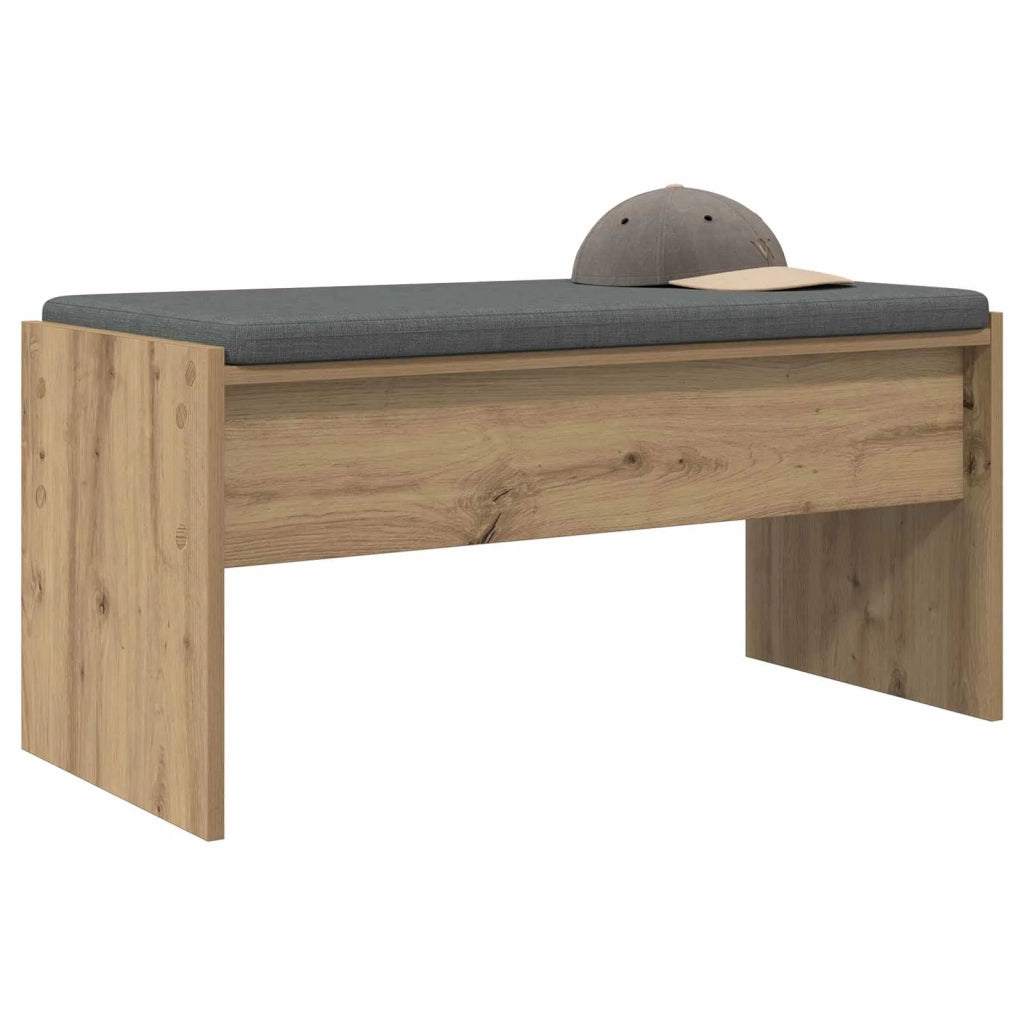 Panca per ingresso Rovere artigianale 83 x 38 x 40 cm