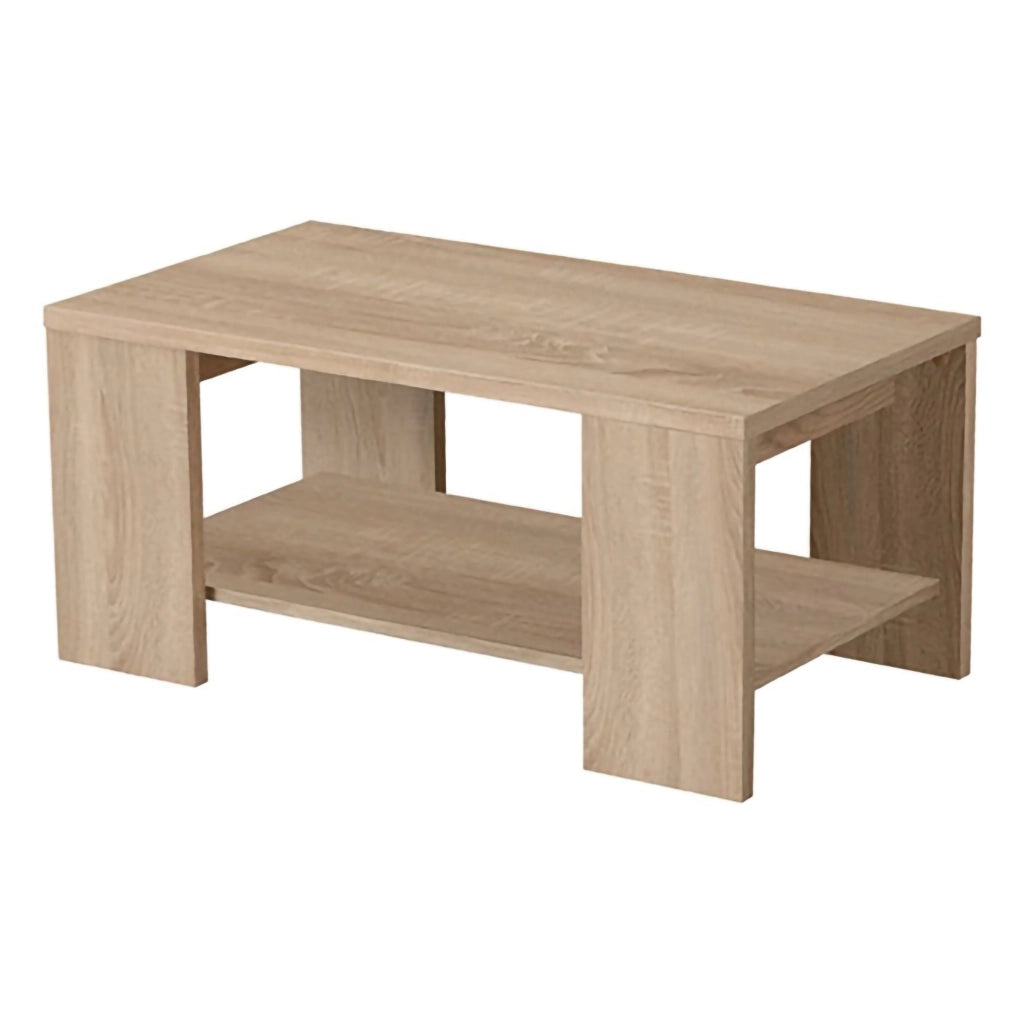 Piraino, Tavolino da Salotto un Vano, 90.5x50.5x41.5h cm Marrone Rovere