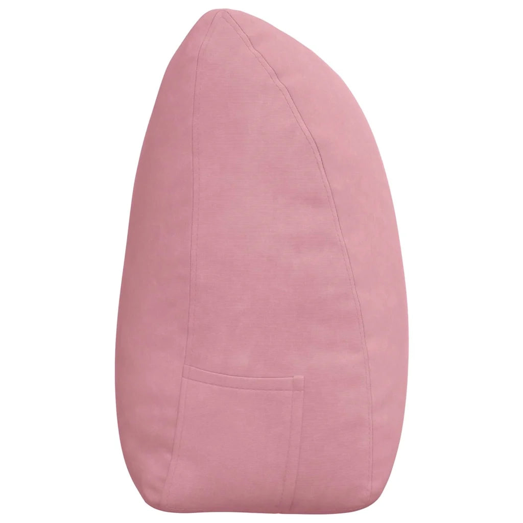 Cuscino per Schiena Rosa 180 x 24 x 50 cm Velluto 42014578