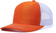 Cappello da Baseball per Uomo - Cappello da Baseball per Uomo e Cappello da Baseball per Donna - Tela di Lino in Arancione e Bianco