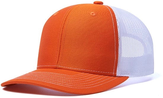 Cappello da Baseball per Uomo - Cappello da Baseball per Uomo e Cappello da Baseball per Donna - Tela di Lino in Arancione e Bianco