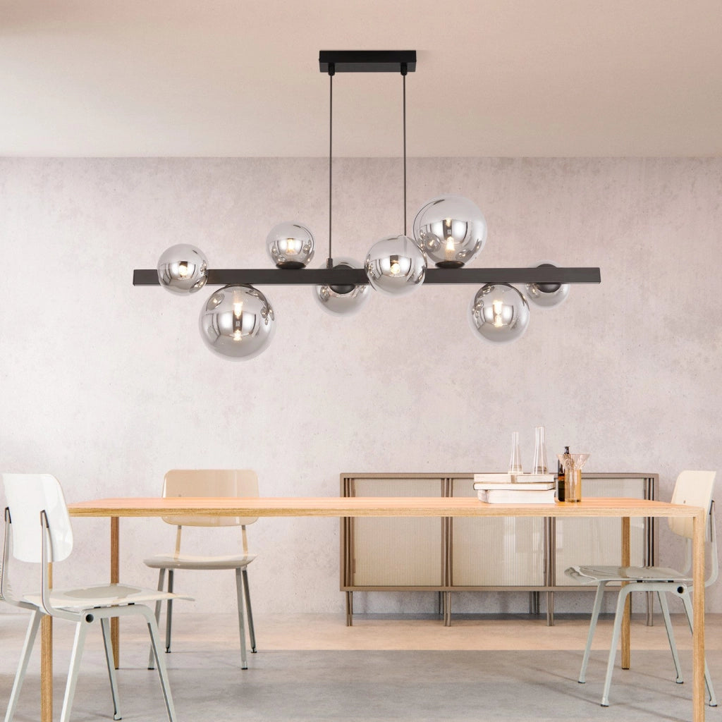Lampada a sospensione ZMH tavolo da pranzo lampada a sospensione soggiorno sospensione G9 sospensione 8 fiamme