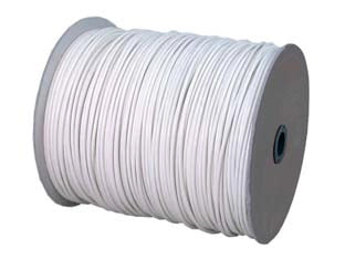 CAVETTO ACCIAIO OTTONATO RIVESTITO IN PVC BIANCO- - ø mm.6 in rotoli da mt.350 - 350 mt