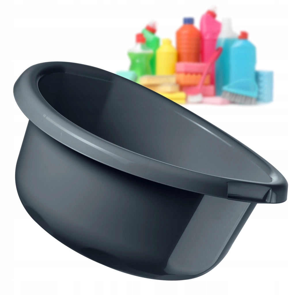 Bacinella in plastica KADAX da 1,9 litri, rotonda, con manici