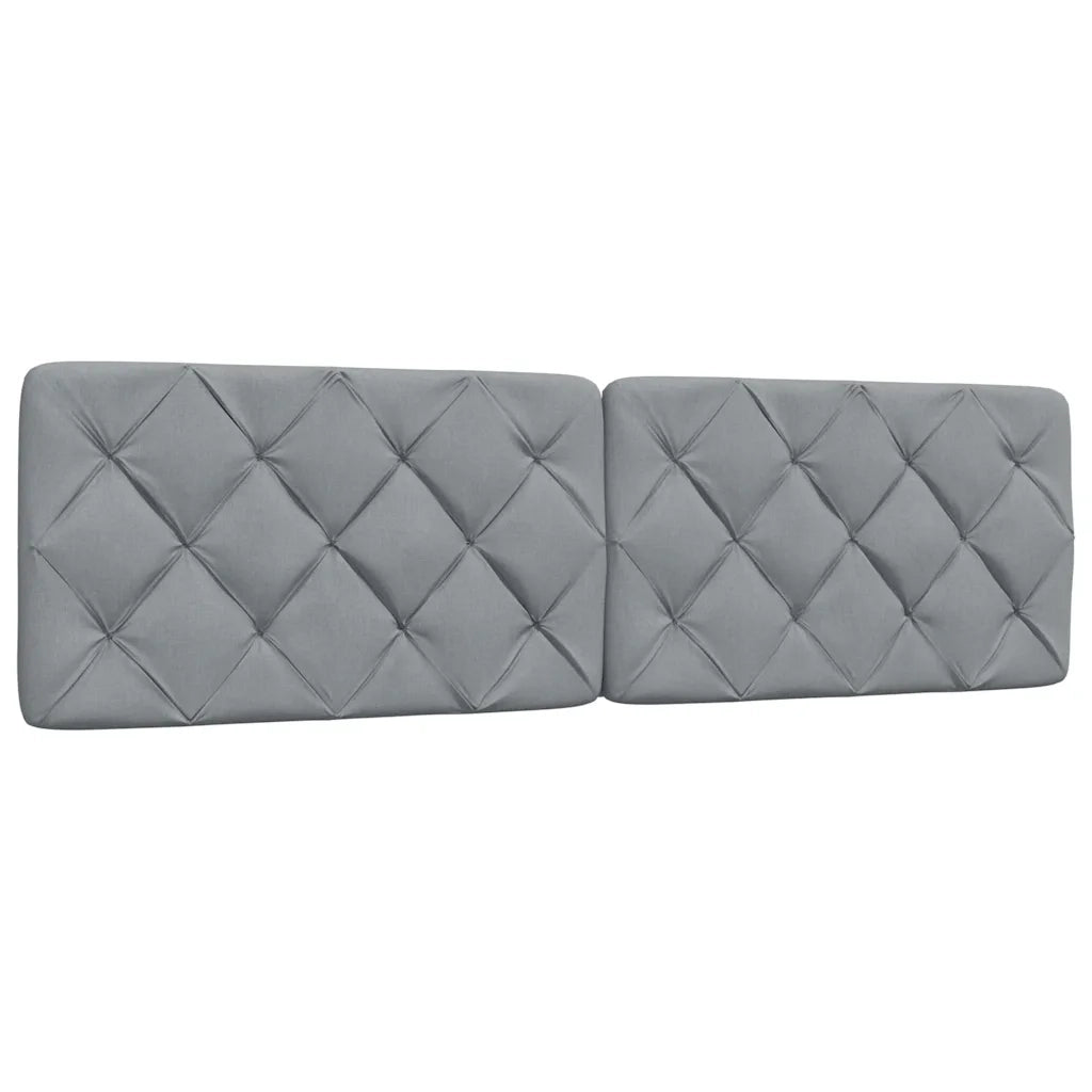 vidaXL Letto con Materasso Grigio Chiaro180x200 cm Tessuto
