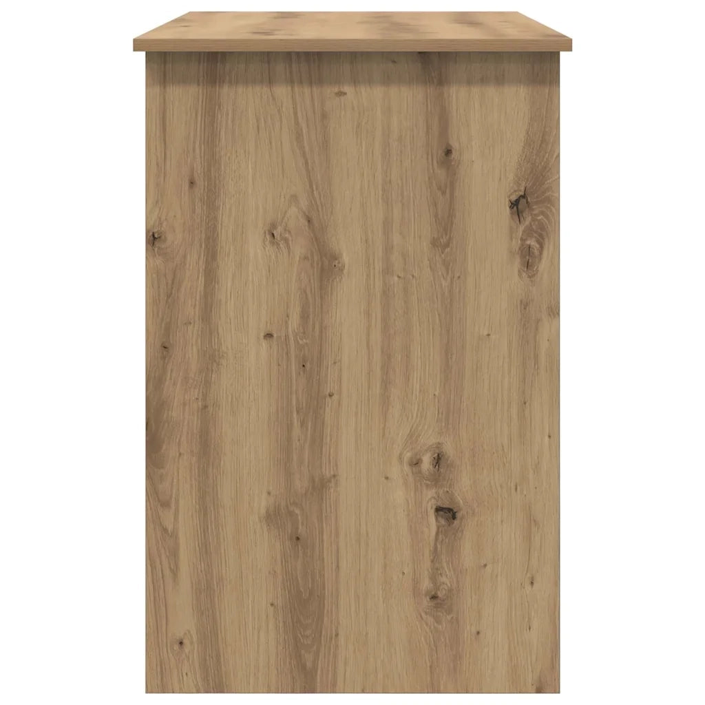 vidaXL Scrivania rovere artigianale 100 x 50 x 76 cm Legno multistrato