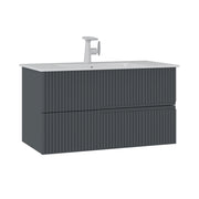 Mobile lavabo "Moonlight 90 v2" - 91 x 51 x 51 cm - Antracite opaco