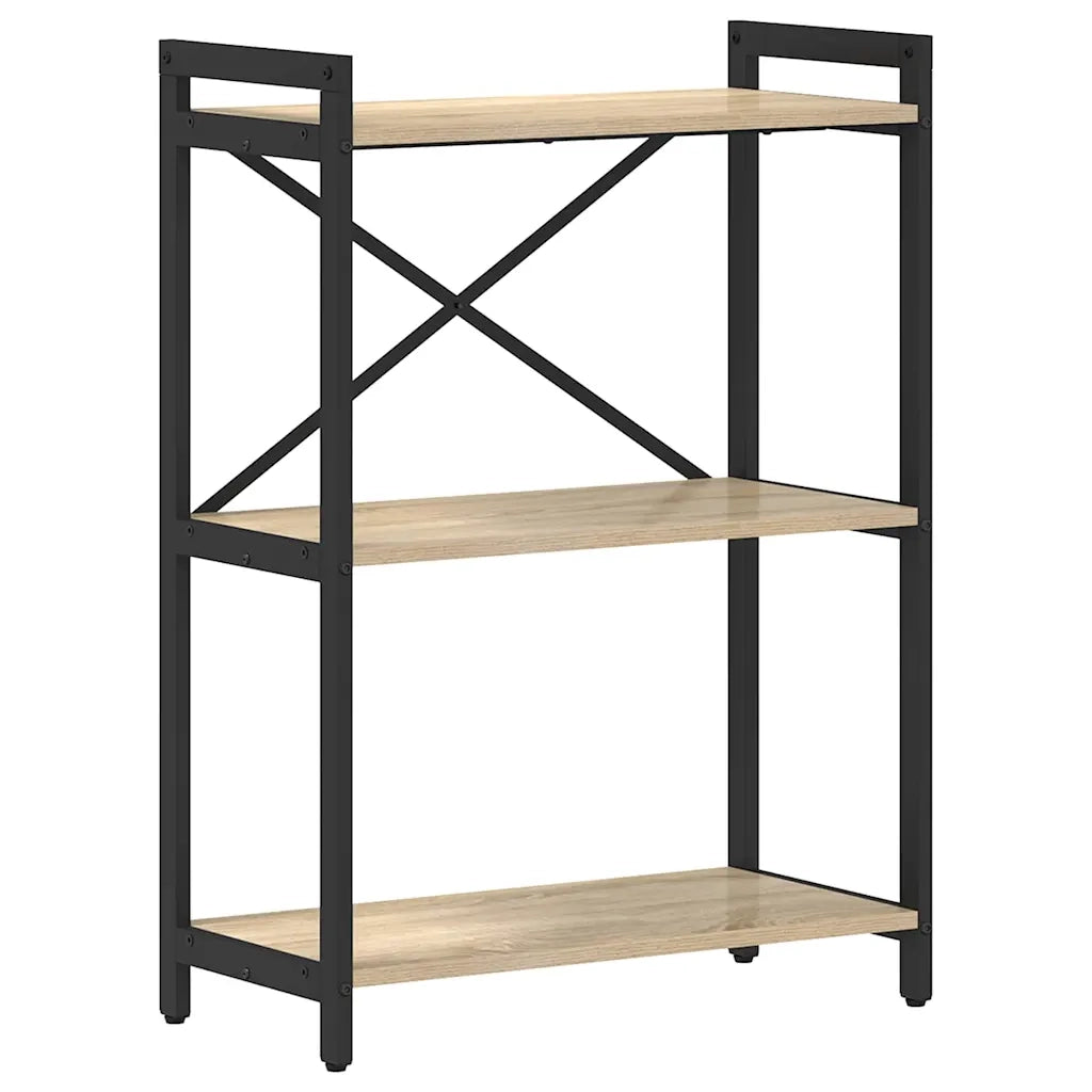 Libreria-Scaffale per Libri-Mobile di Stoccaggio Rovere Sonoma 60 x 30 x 85 cm Legno multistrato