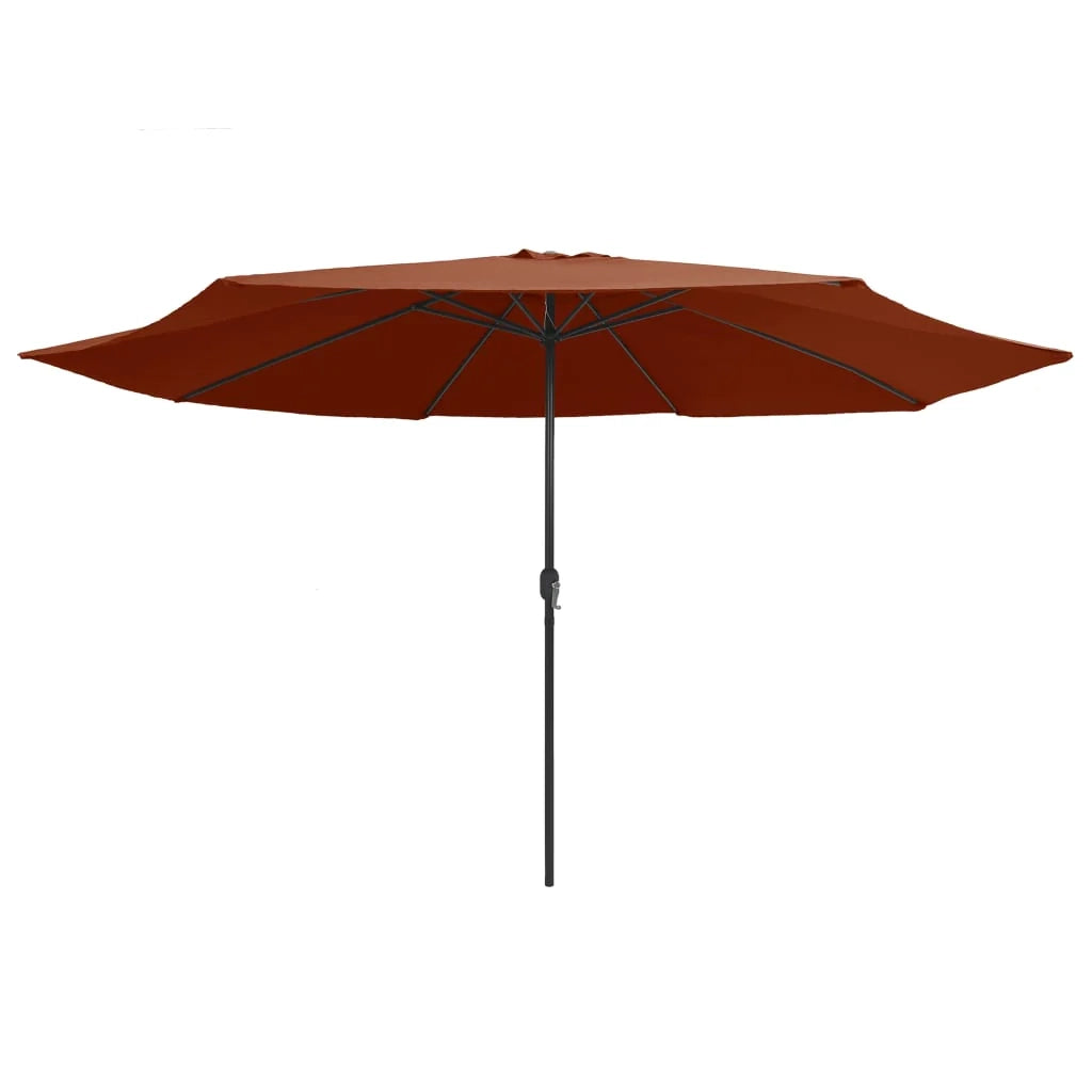 Ombrellone da esterno con palo in metallo 400 cm terracotta 02_0008268