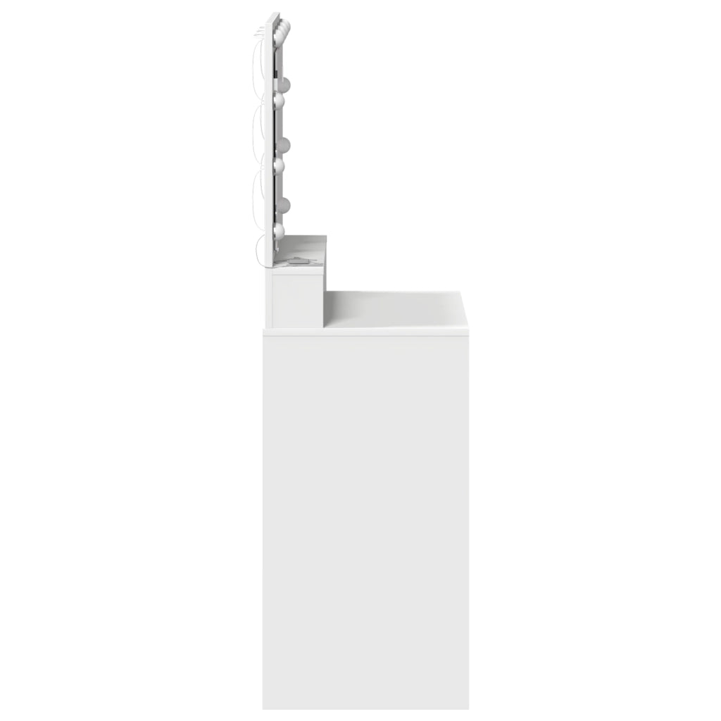 Toeletta  con luci LED Bianca 50x41x135 cm