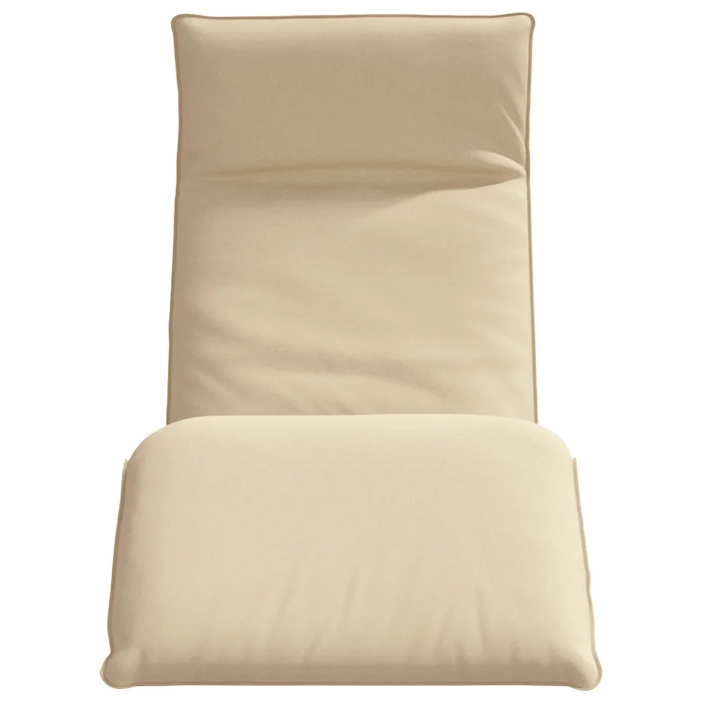 Lettino Pieghevole Beige 175x54x8,5 cm in Tessuto Oxford 4019749