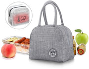 Borsa leggera per picnic, scuola e lavoro, impermeabile, 6L, grigia