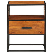 Comodino 40x30x50 cm in Legno Massello di Acacia 327446