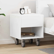 Comodino Bianco 40,5 x 40 x 48 cm Legno multistrato 891056