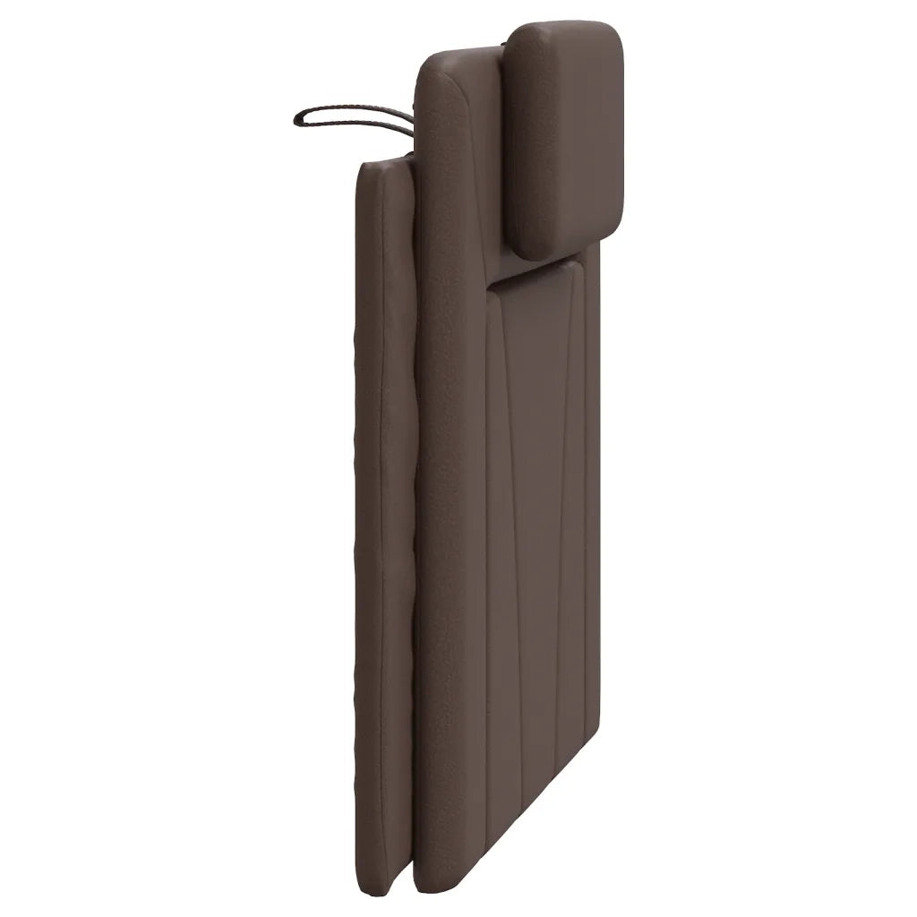 Cuscino Testiera Viana Marrone 80 cm in Similpelle 374762