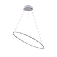 Lampada pendente Modern in Metallo Nola Bianco