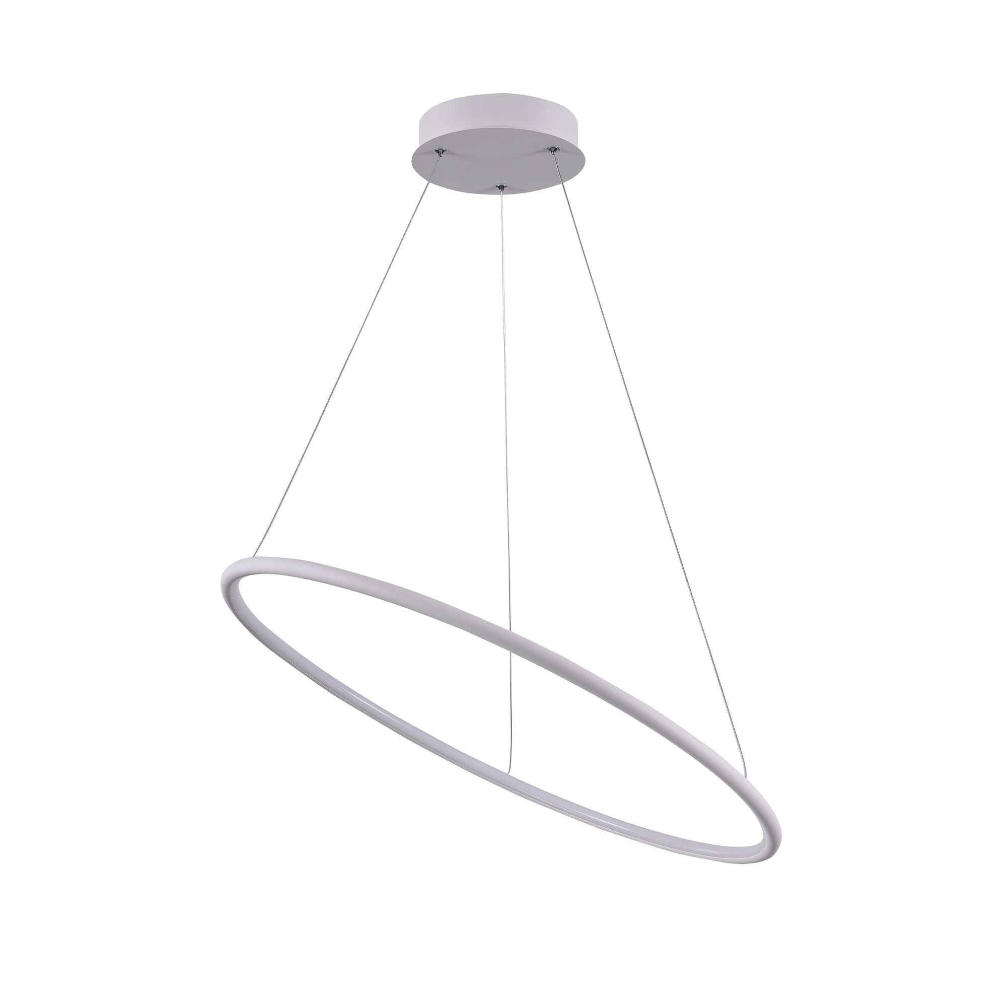 Lampada pendente Modern in Metallo Nola Bianco