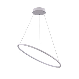 Lampada pendente Modern in Metallo Nola Bianco