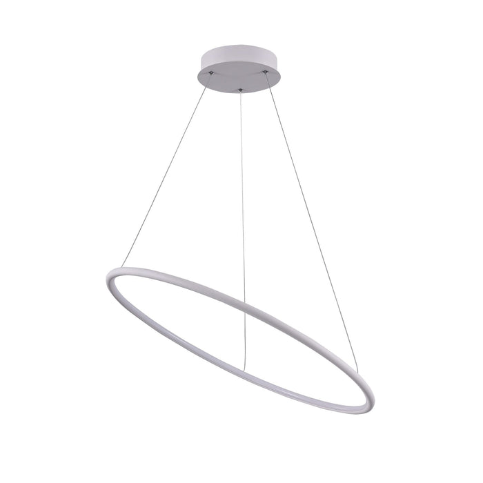 Lampada pendente Modern in Metallo Nola Bianco