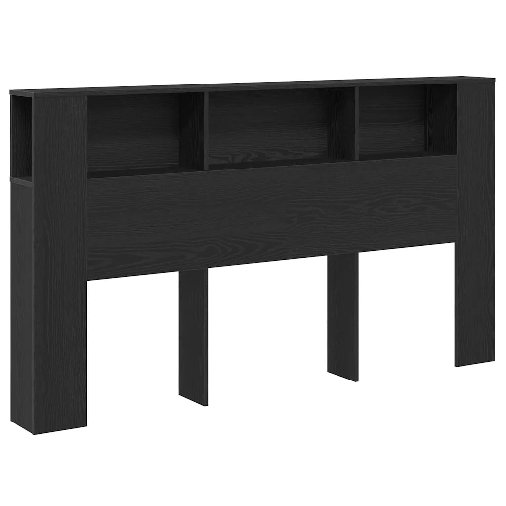 Testata del letto Rovere Nero 180 x 18,5 x 102,5 cm 862089