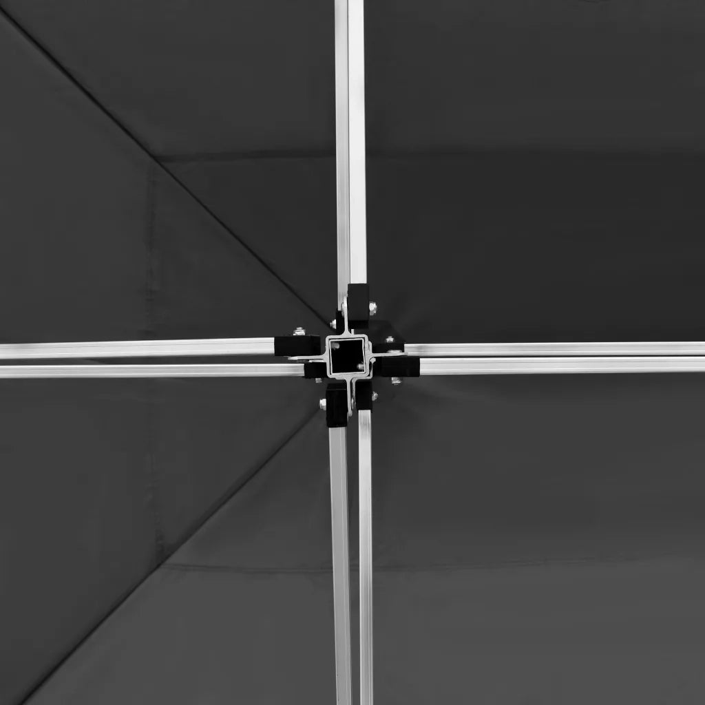 Gazebo Pieghevole con Pareti in Alluminio 4,5x3m Antracite 45498