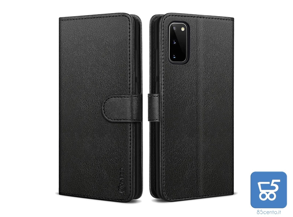 Vakoo Serie Wallet Custodia in Pelle a Libro per Samsung Galaxy S20 6,2" Nero