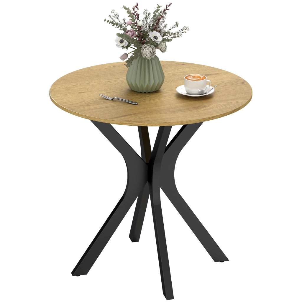 Tavolo da pranzo rotondo ¨C zephmum ¨C legno naturale 78x78x75