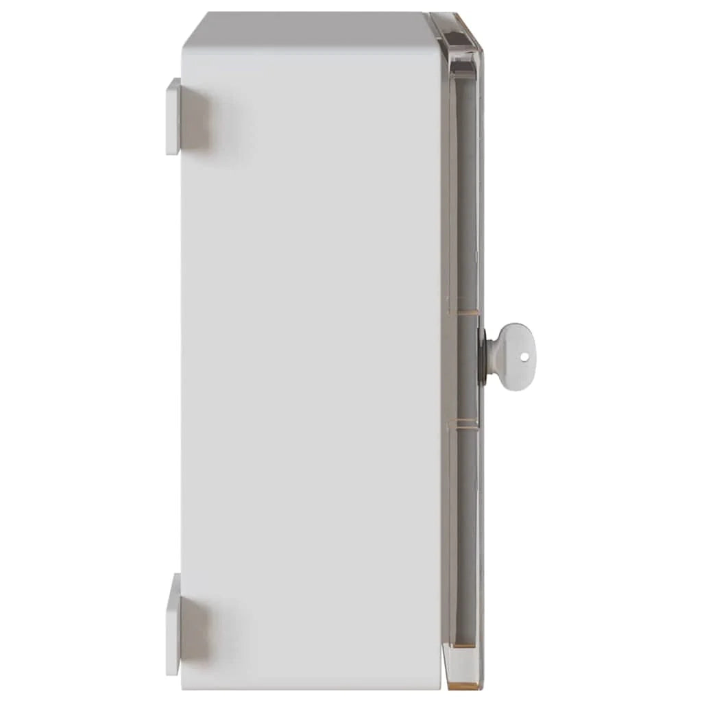 Armadio elettrico moderno 30 x 16,5 x 35 cm resistente stile contemporaneo uso interno/esterno plastica grigia 02_0058210