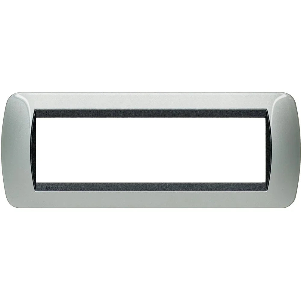 Living Int. - Placca 7 posti alluminio- L4807AL