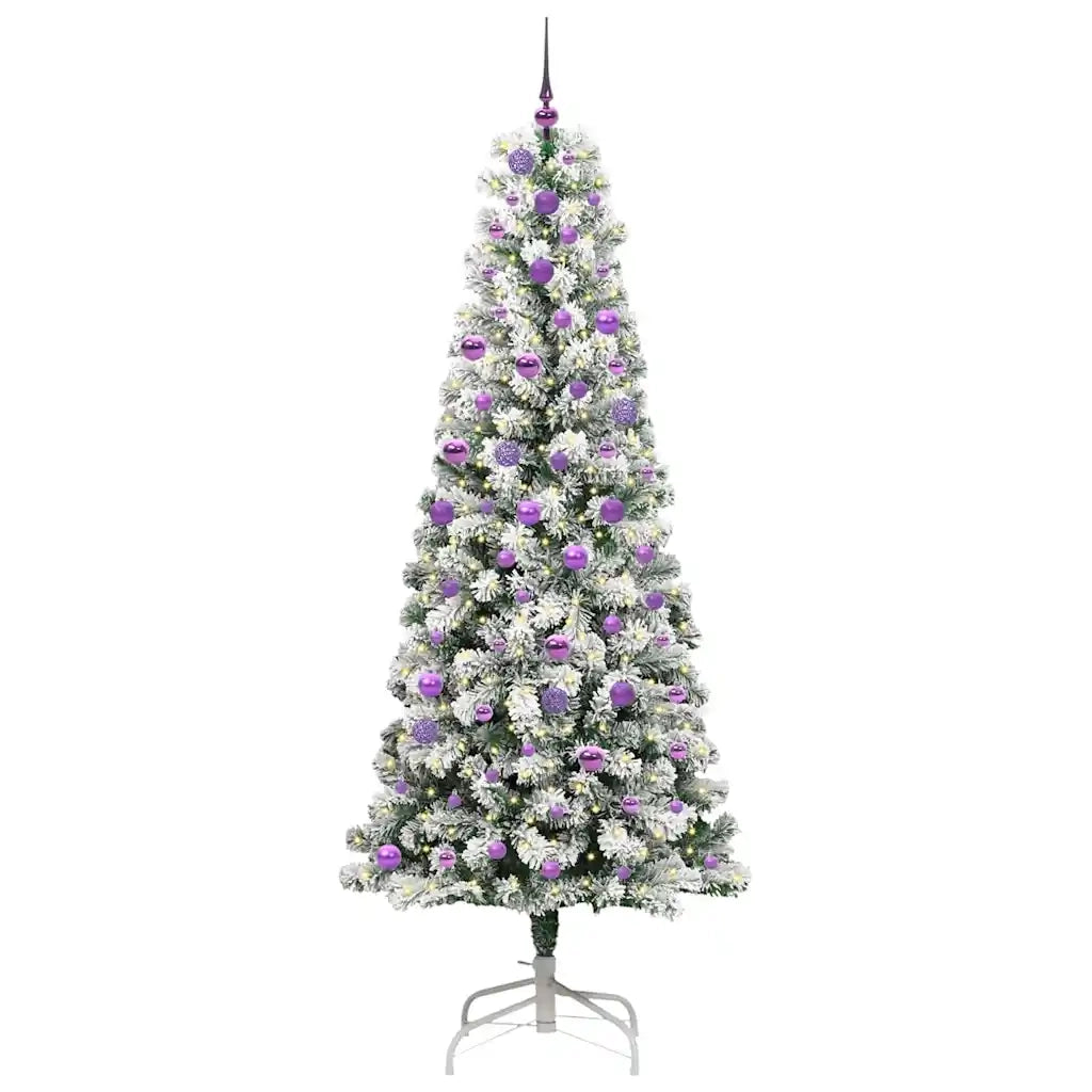 Albero di Natale | Decorazioni natalizie Artificiale con Rami Pieghevoli 240 cm