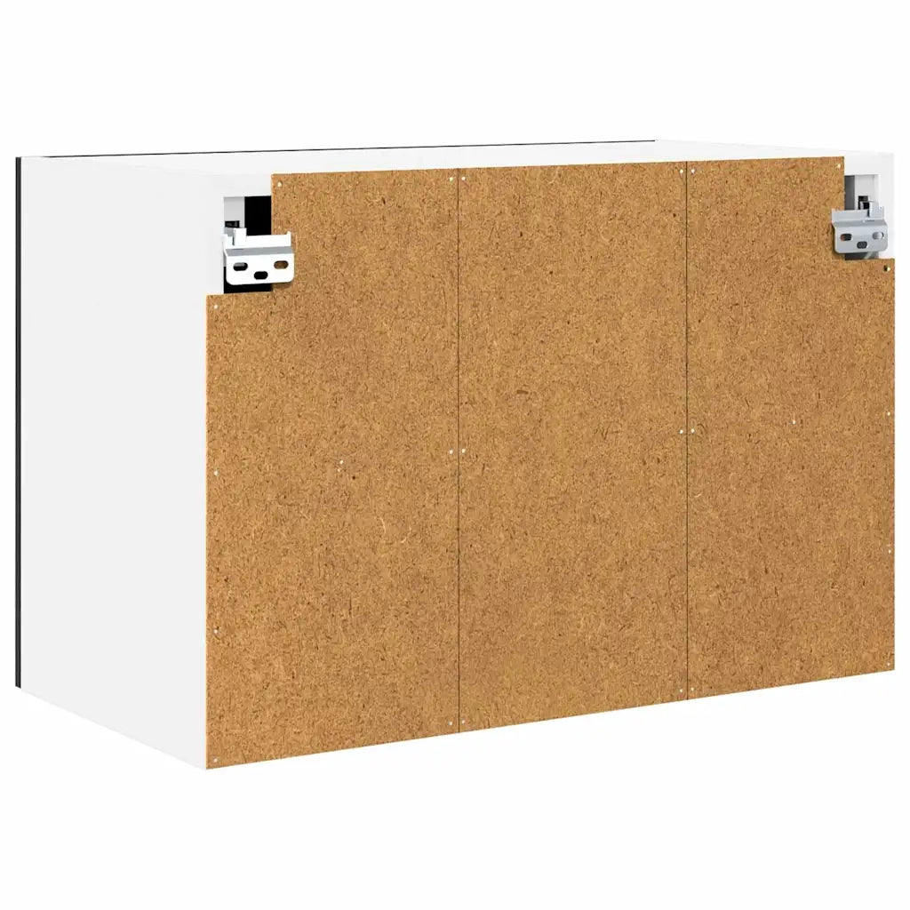 Armadio pensile con porta Rovere Nero e Bianco 60 x 31 x 40 cm 884164