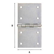 CERNIERA RETTANGOLARE 76X140 MM ZINCATA- 12,0 pz