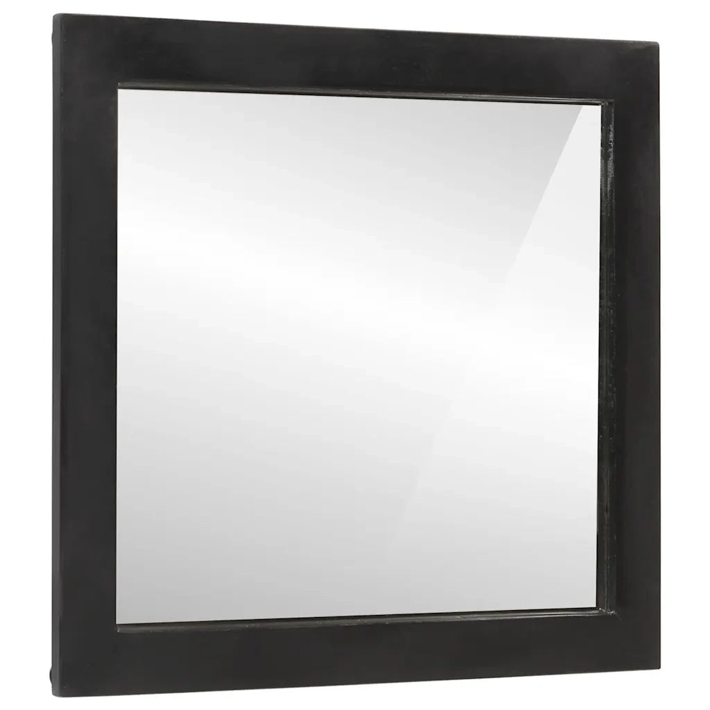 Specchio da Bagno 55x1x60 cm in Vetro e Legno Massello di Mango 358567