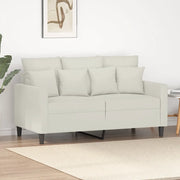 Divano a 2 Posti-Sofa 2 Posti crema 120 cm in Velluto 748849