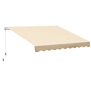 Tenda da Sole Avvolgibile a Parete 3x2.5m in Alluminio Beige