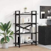 Libreria Rovere Nero 100 x 33,5 x 140 cm Legno multistrato