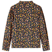 Camicia da Bambina con Colletto Fascia Blu Marino 116 13956