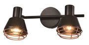 Plafoniera Candellux Neria metallo nero oro 2xE14 40W