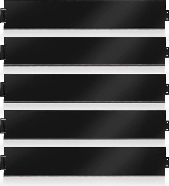 Difesa bordo Erba difesa radice barriera metallica galvanizzata perimetrale nero 100x18cm 5m